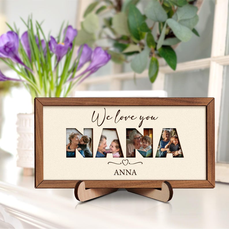 Personalized Mother's Day Photo Frame For Grandma, , Grandma We Love You