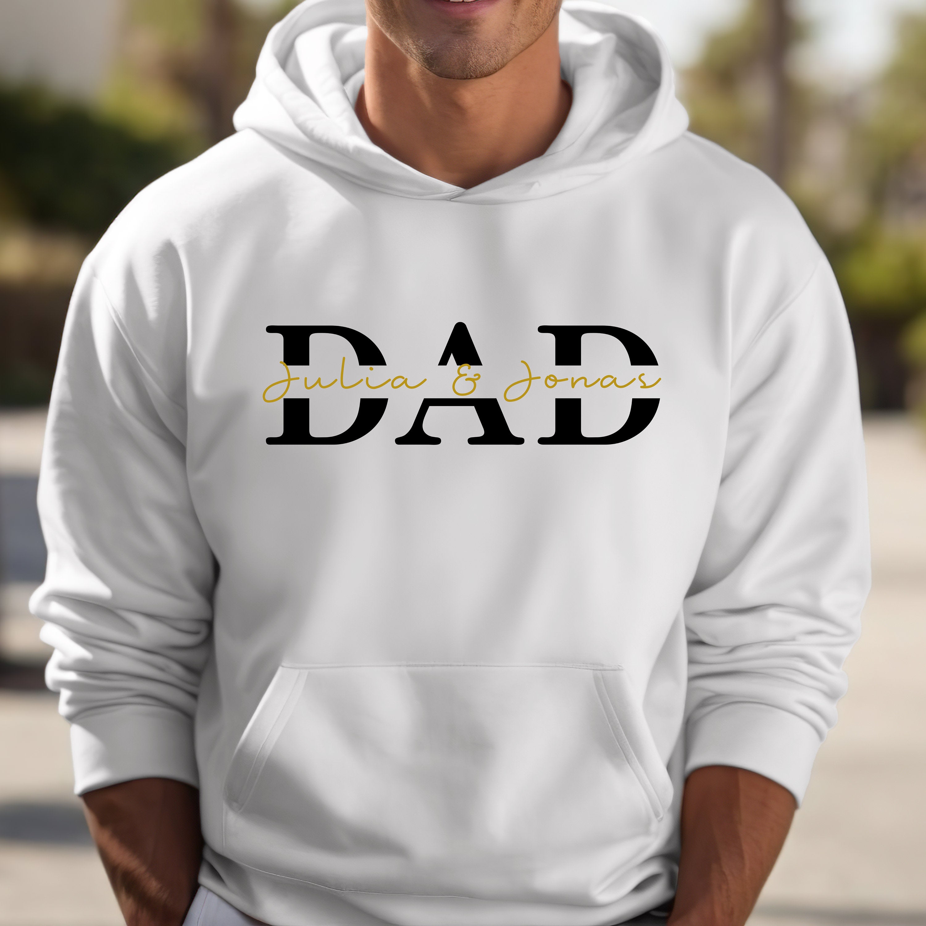 Dad Hoodie Personalized, Father T-Shirt Gift, Cool Dad Printing/Embroidery Sweatshirt