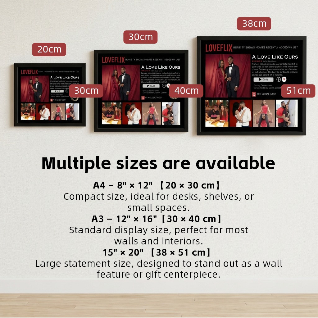 Custom Loveflix Photo Frames, A Perfect Gift For Your Loved One, The Must-Have Gift For Couples In 2026.