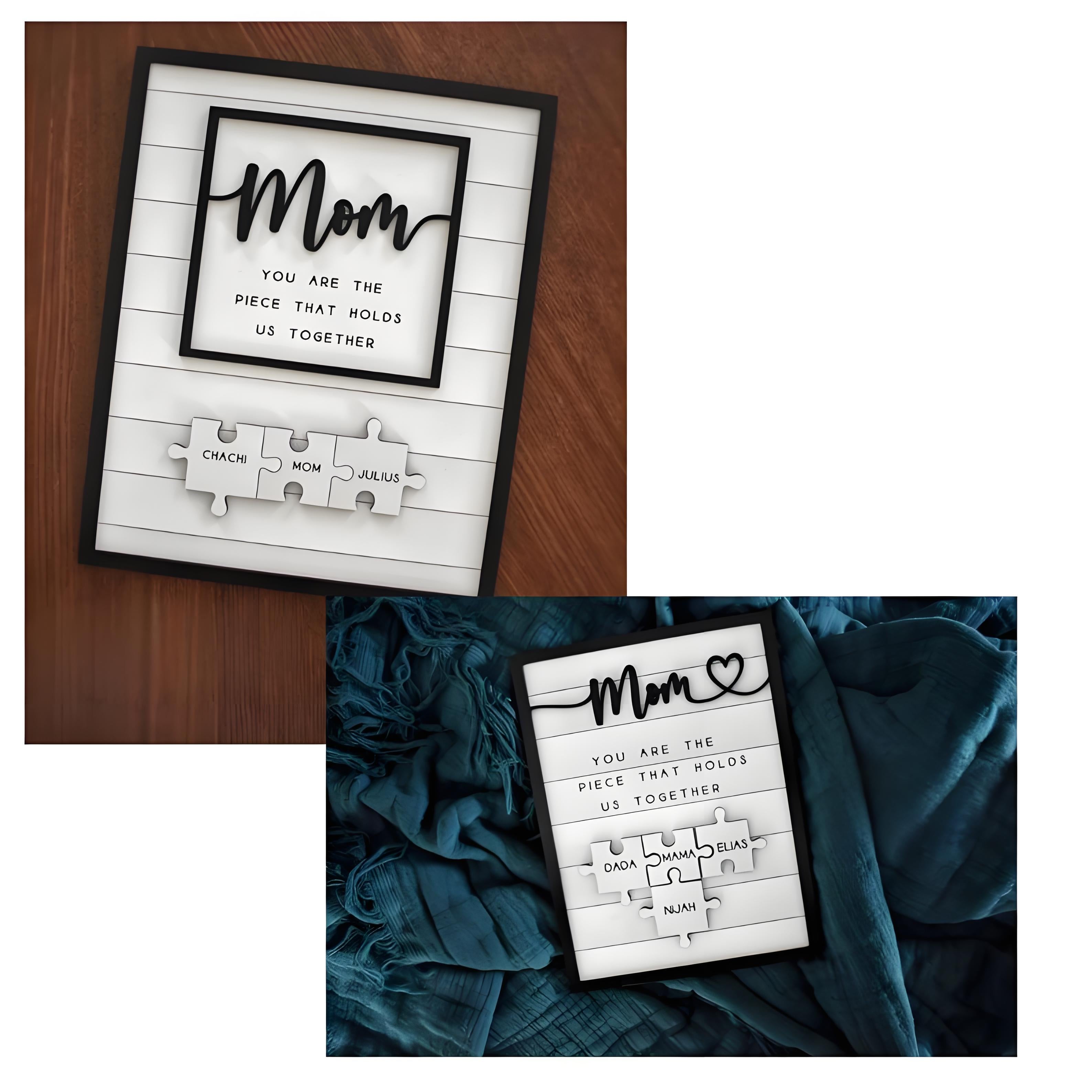 Custom Jigsaw Puzzle Sign You Are The Piece That Holds Us Together Treasure Gift For Mother's Day Gift