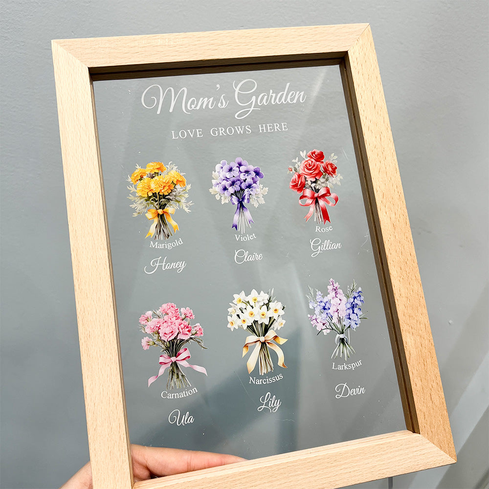 Personalized Birthday Month Bouquet Customized Led Lights - Gifts for Mom/Grandma