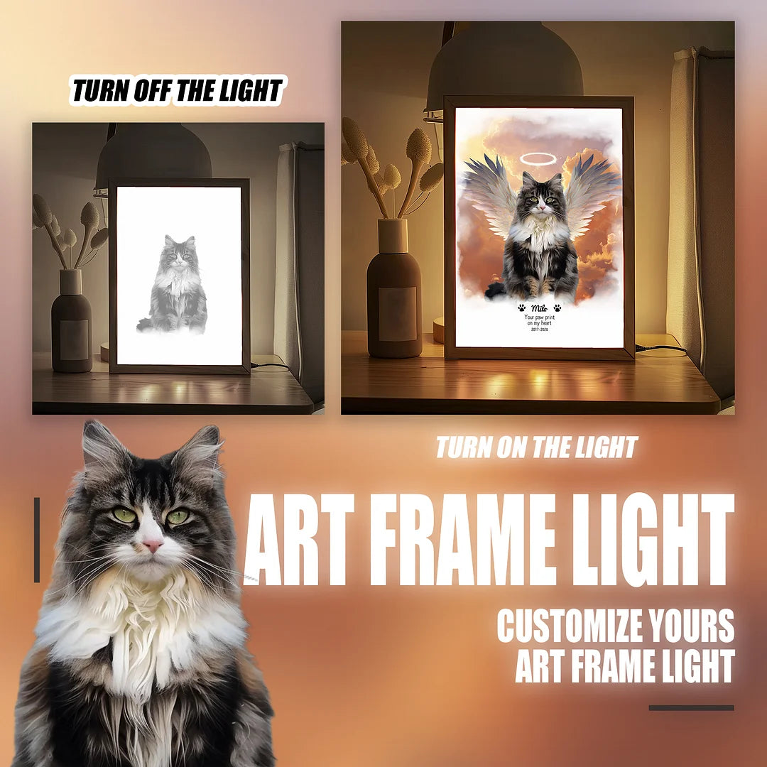 Personalized art framed lamps couple portraits loved ones, best anniversary gift