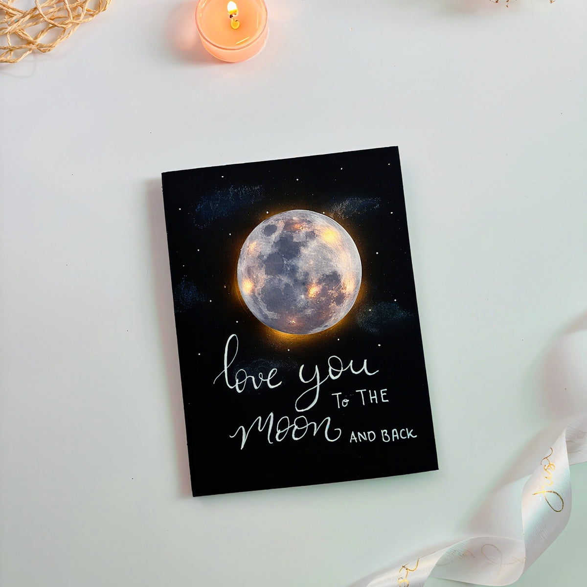 Love You to the Moon & Back – Romantic Moon Card for Someone Special