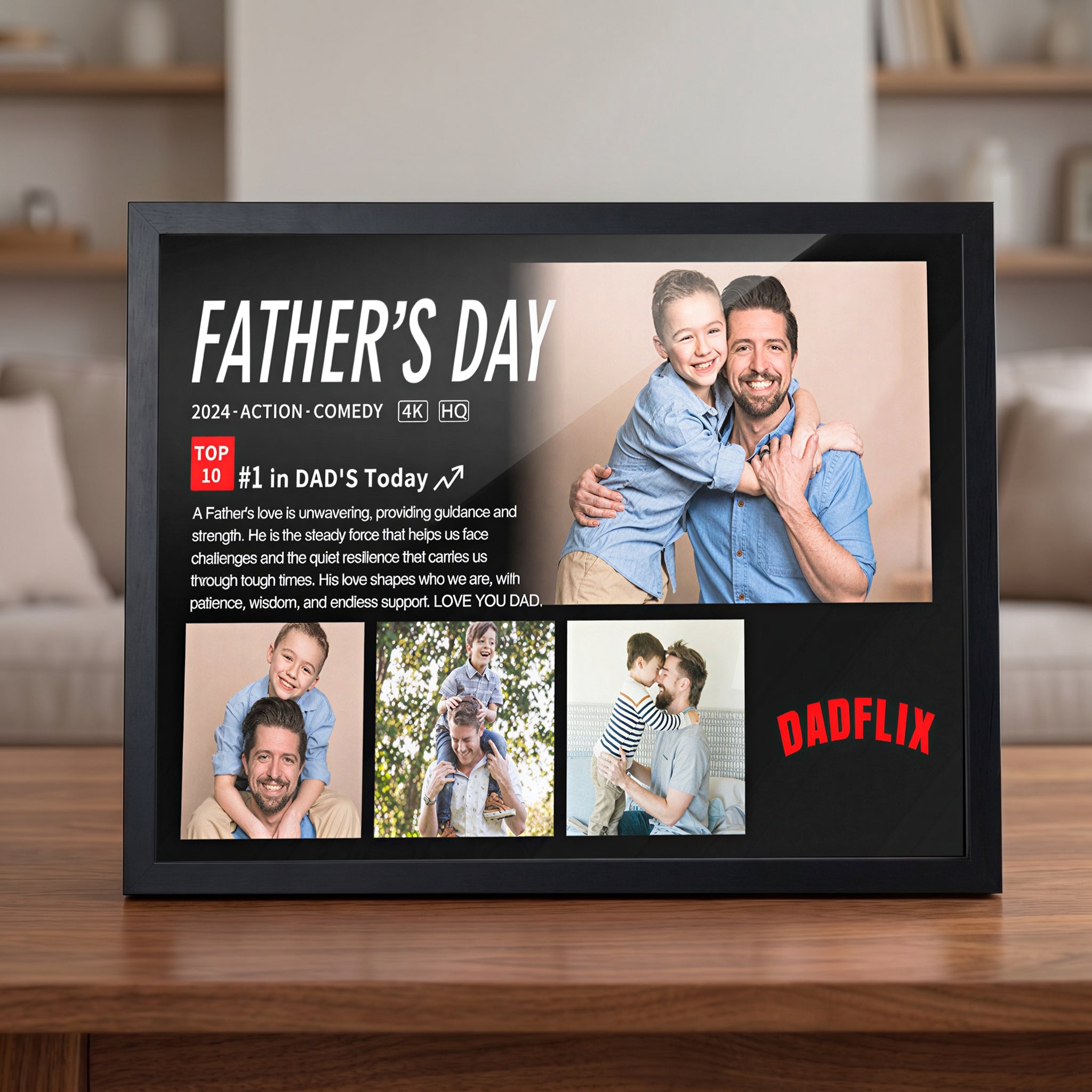 The Customized Dadlfix Movie Photo Frame Made Him The Star Of The Show At This Moment.