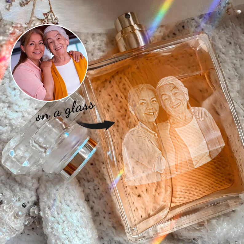 Custom Portrait Refillable Perfume Bottle – Mother's Day Gift