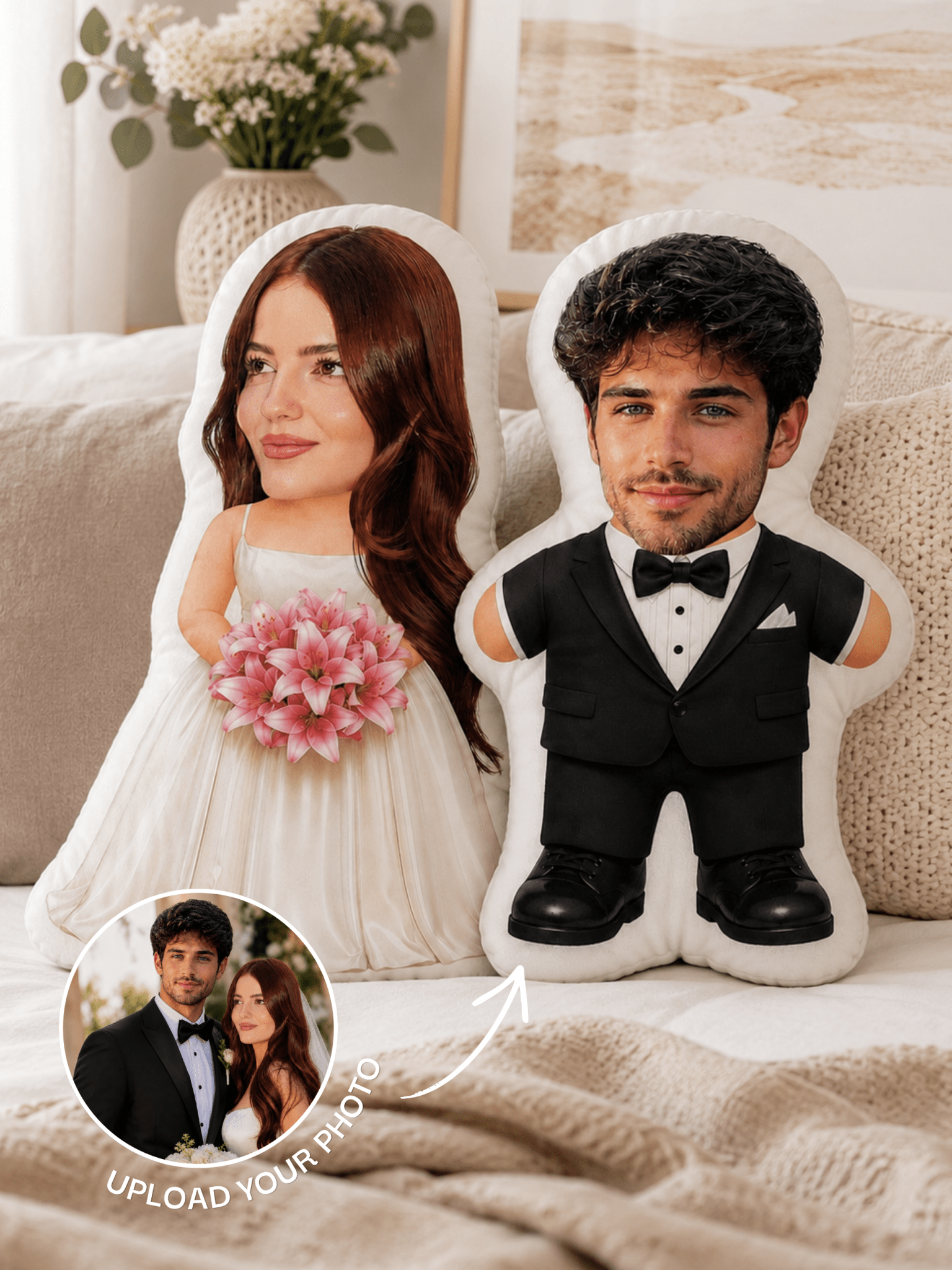 Groom & Bride Pillow