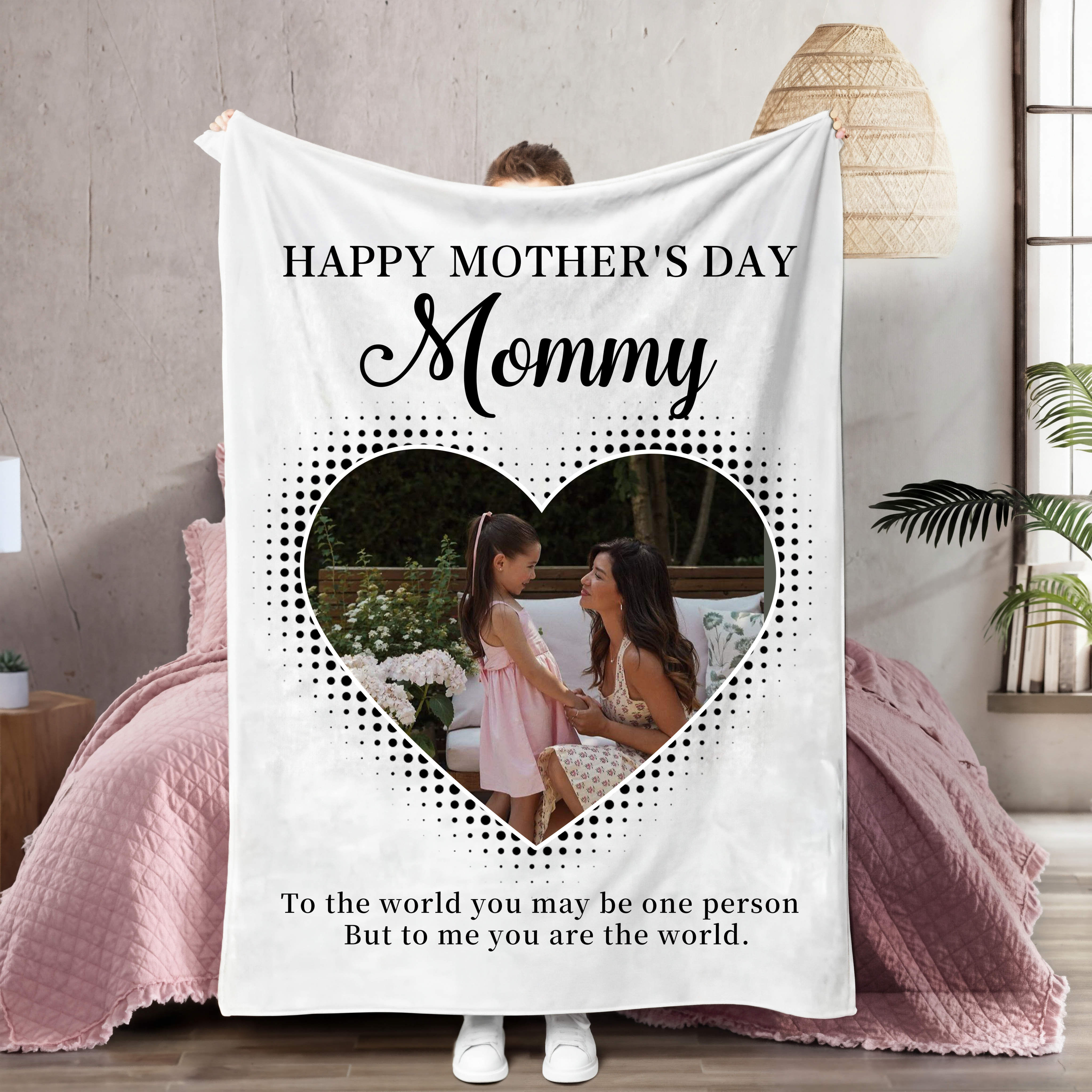 Custom Mommy Love Photo Blanket