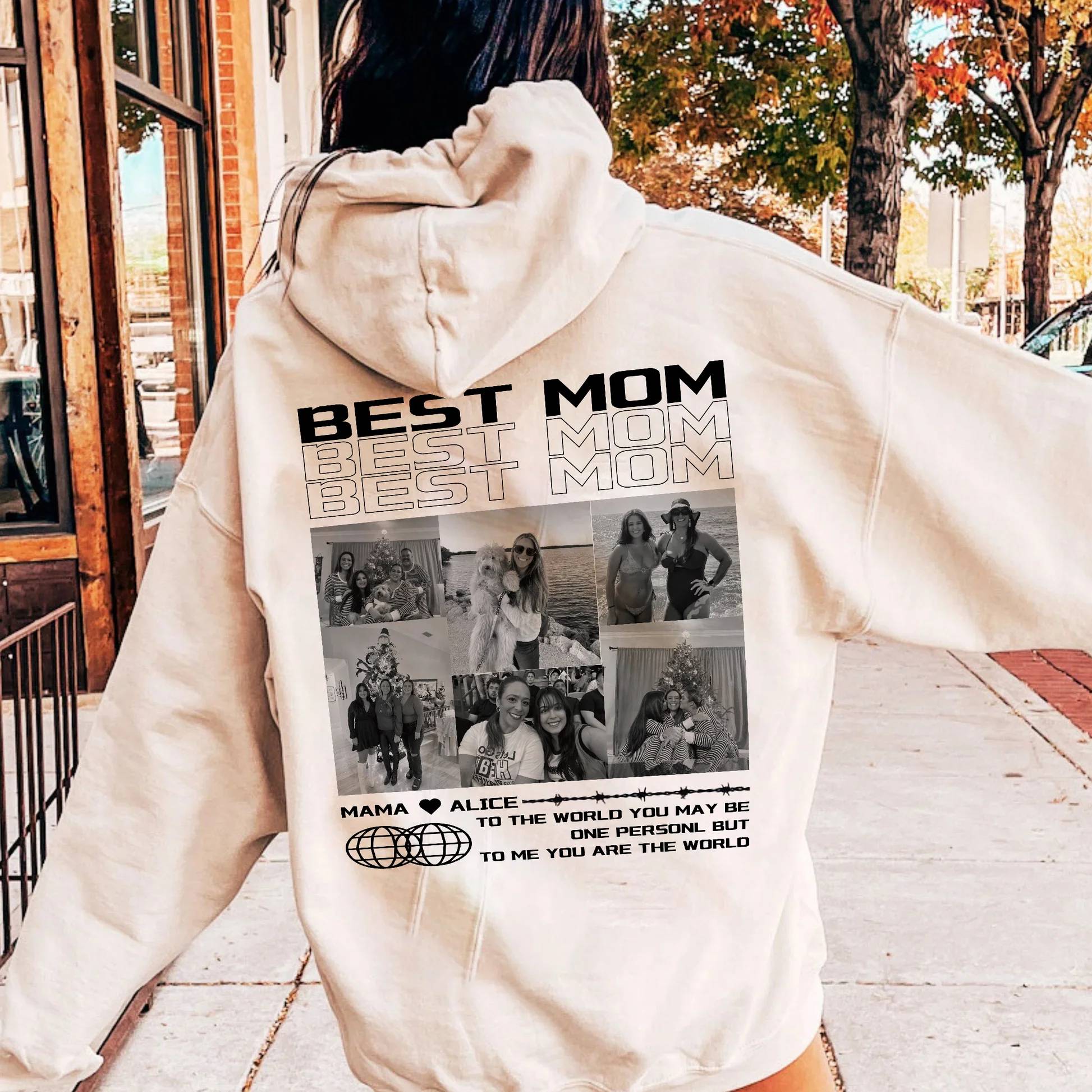 Klamay™ Unique Custom Photo Tee 💗 Crewneck 💗 Hoodie For Mother's Day Gift