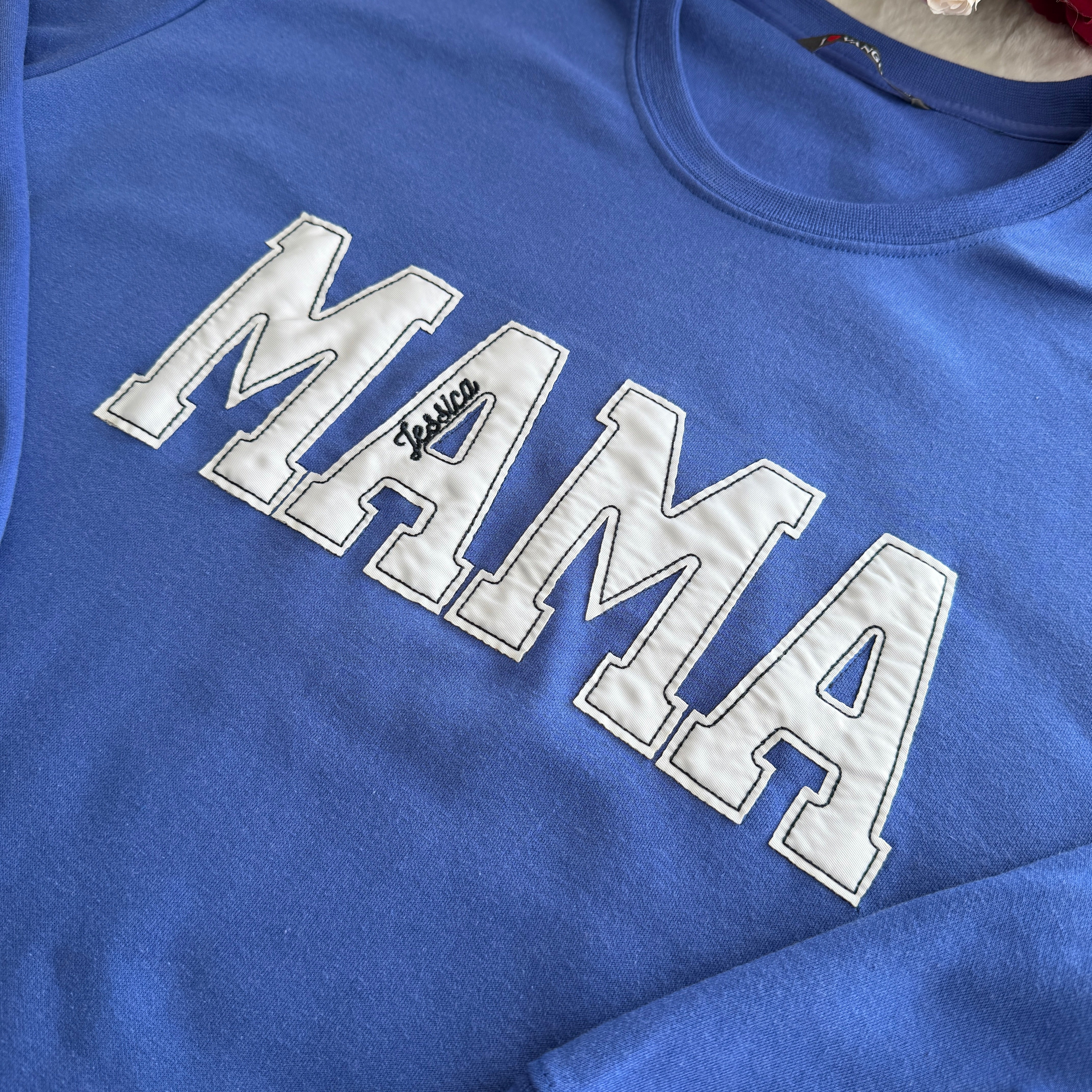 Personalized Mama Nickname Crewneck Sweatshirt