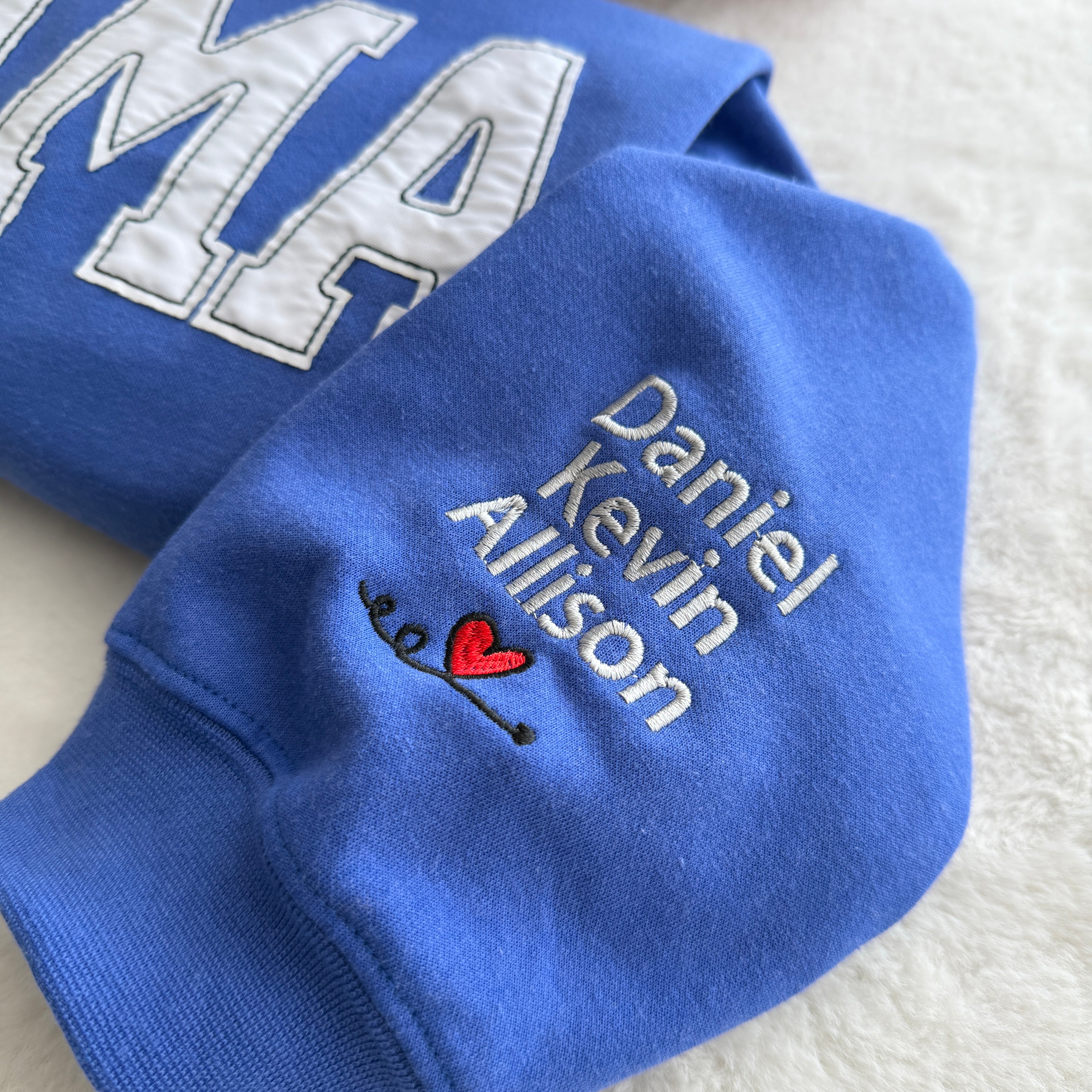 Personalized Mama Nickname Crewneck Sweatshirt