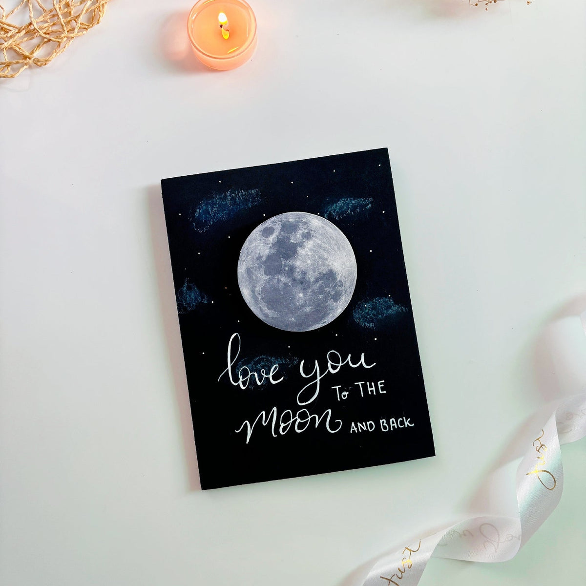 Love You to the Moon & Back – Romantic Moon Card for Someone Special