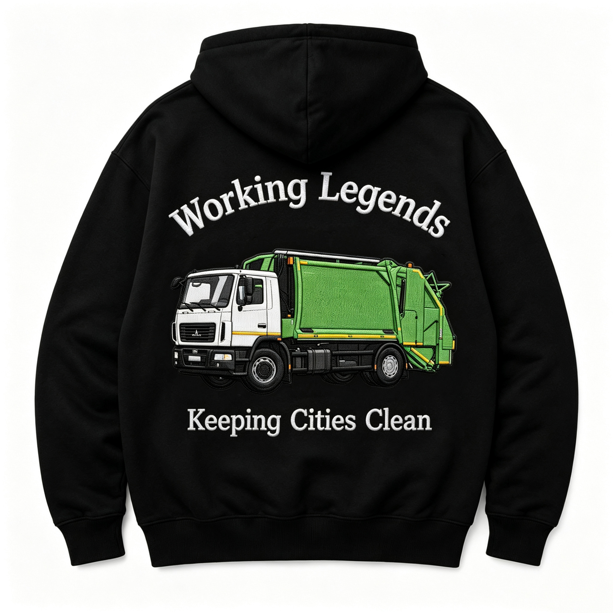 Personalized Truck Driver Hoodie – Custom Embroidered Big Rig Sweatshirt with Your Truck & Fleet Name – Gift for Truckers, Dads & Road Legends