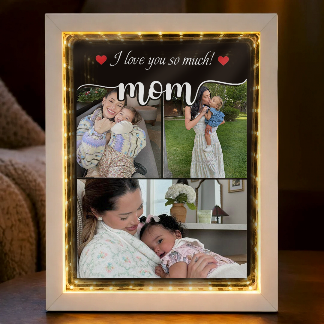 I Love You So Much Mom Custom Night Light Box With Name Mothers Day Gift