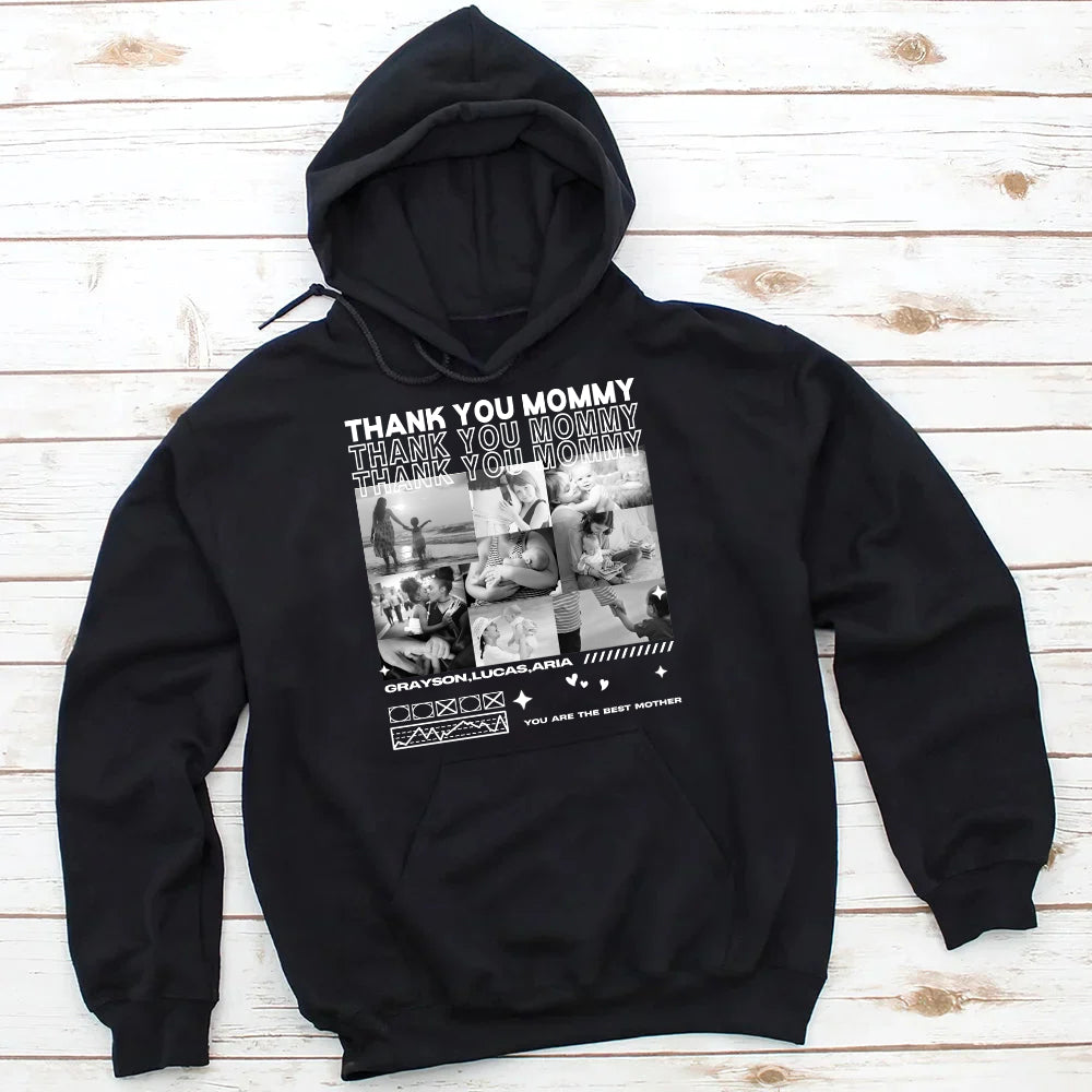 Klamay™ Unique Custom Photo Tee 💗 Crewneck 💗 Hoodie For Mother's Day Gift