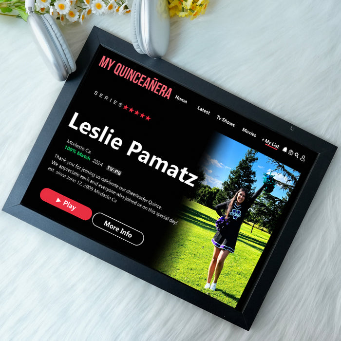 Custom Loveflix Custom Photo Frame – MY LOVE Story, Made Into a Movie