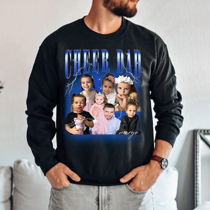 Personalized Vintage Photo Dad T-shirt For Father's Day
