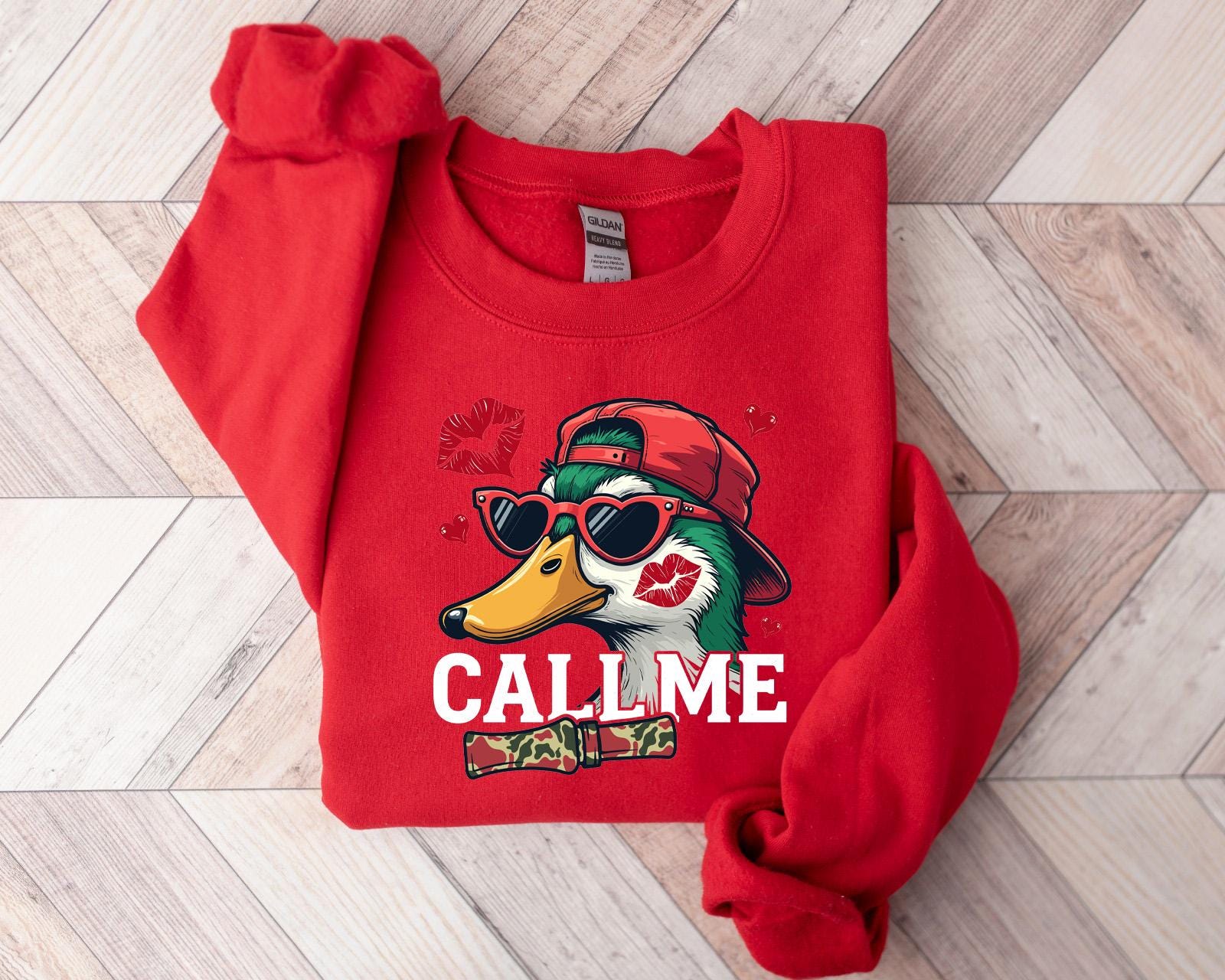 Custom Call Me Duck Valentine Shirt
