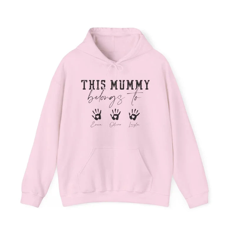 This Mummy Belongs, custom mom hoodie, mothers days gift, mummy hoodie, custom mama hoodie, mama hoodie, gift mother days, cute mama hoodie