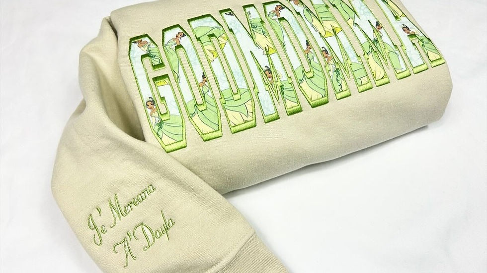 Custom MOM/MAMA/GRANDMA Image Embroidered Sweatshirt