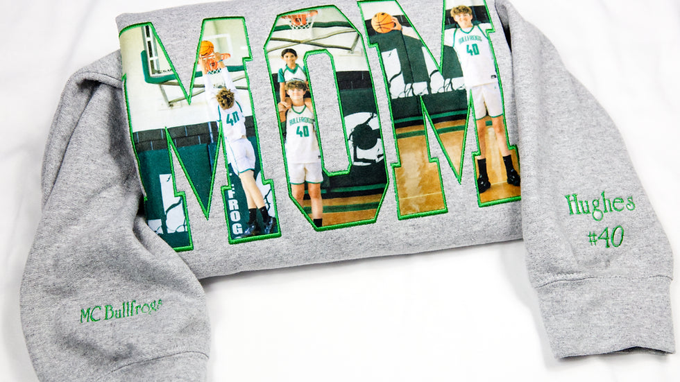 Custom MOM/MAMA/GRANDMA Image Embroidered Sweatshirt