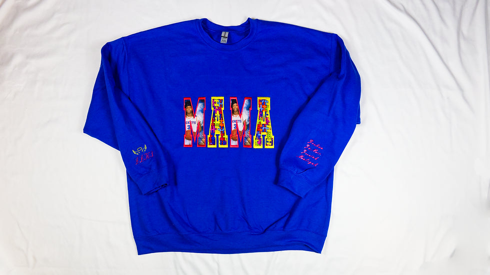 Custom MOM/MAMA/GRANDMA Image Embroidered Sweatshirt