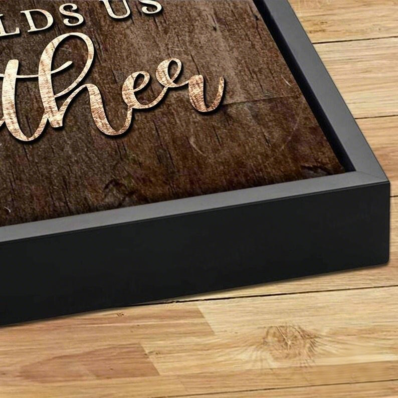 You Are The Piece That Holds Us Together Custom Heart Puzzle Canvas Wall Art