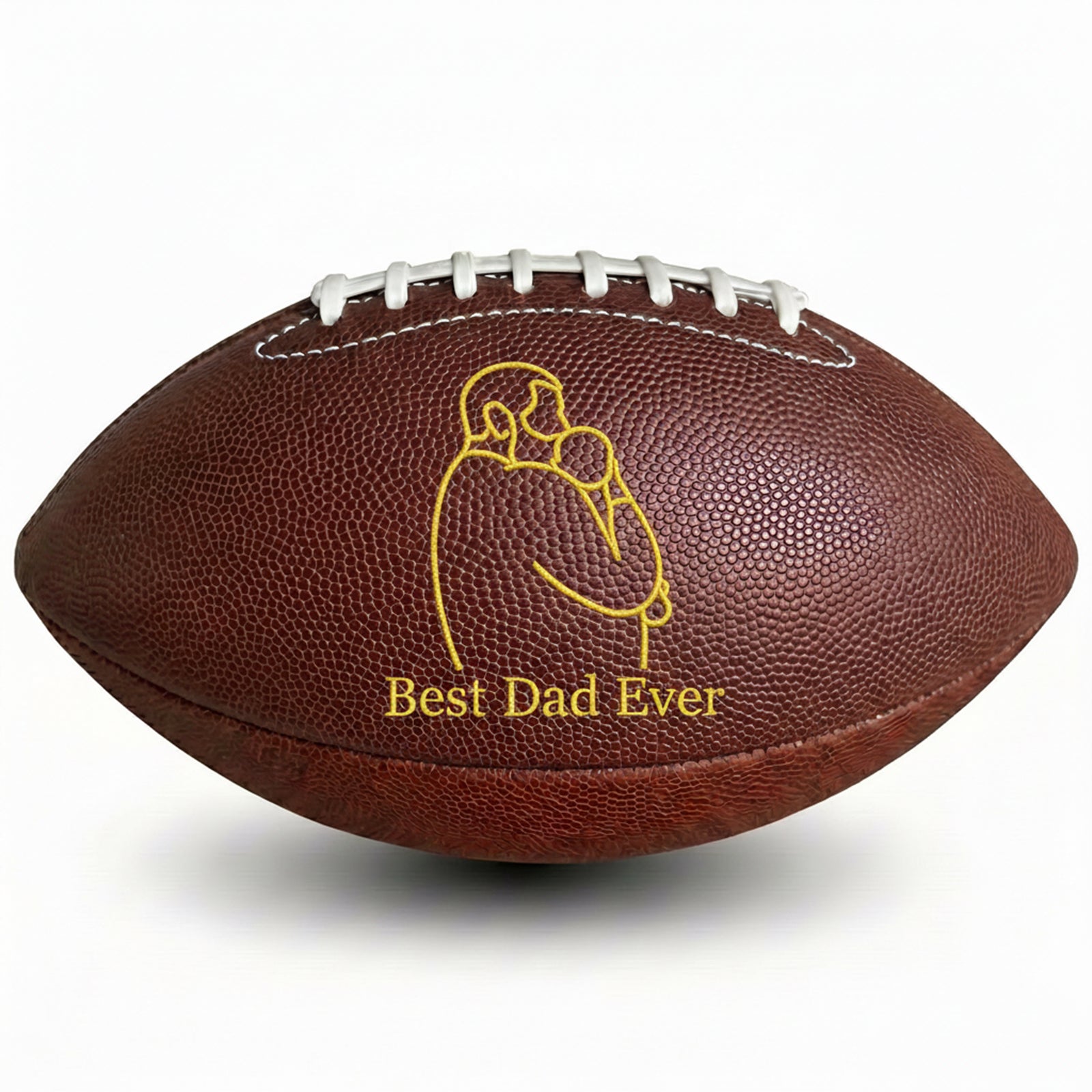 Custom Outline Photo Football | Personalized Father's Day Gift for Dad & Coach