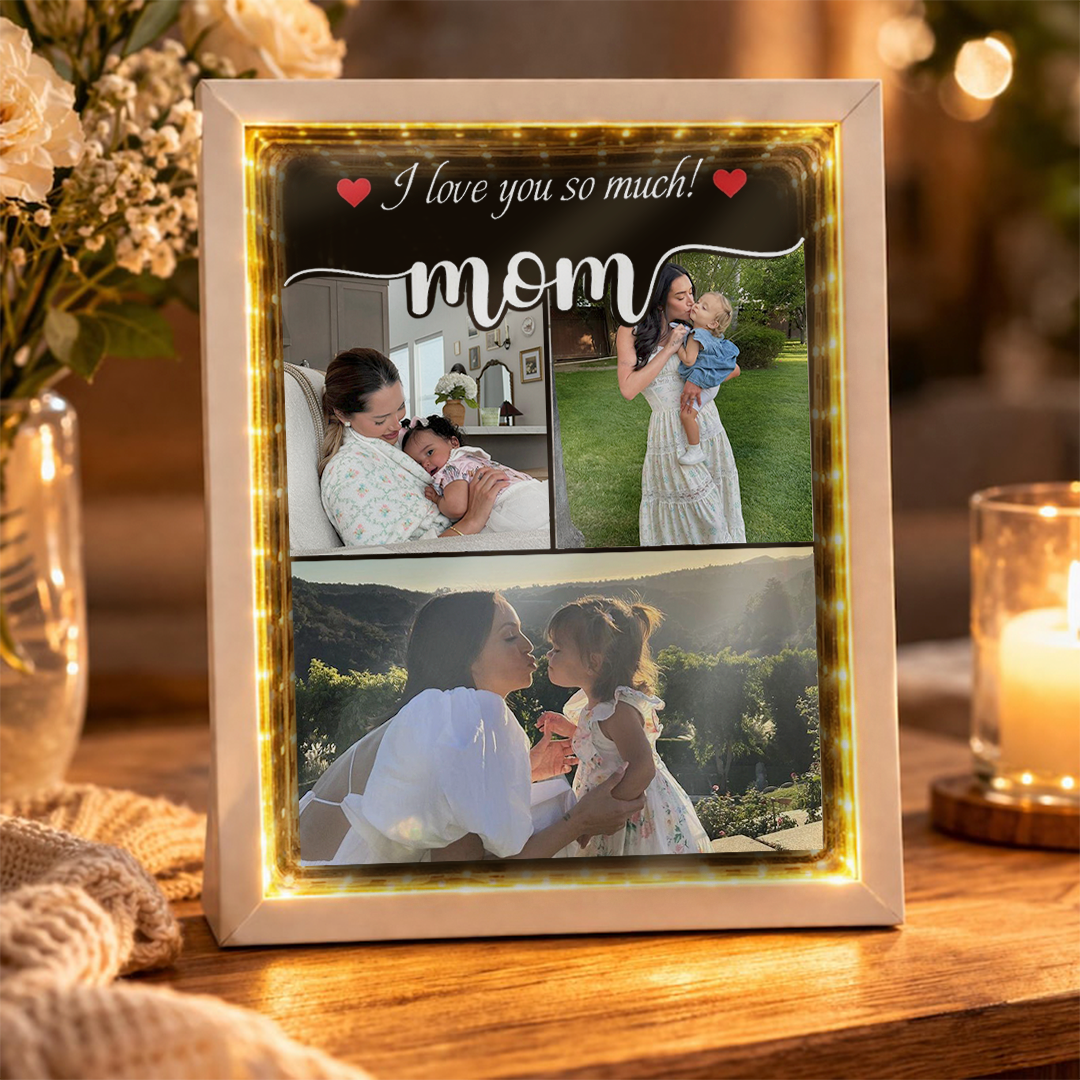 I Love You So Much Mom Custom Night Light Box With Name Mothers Day Gift