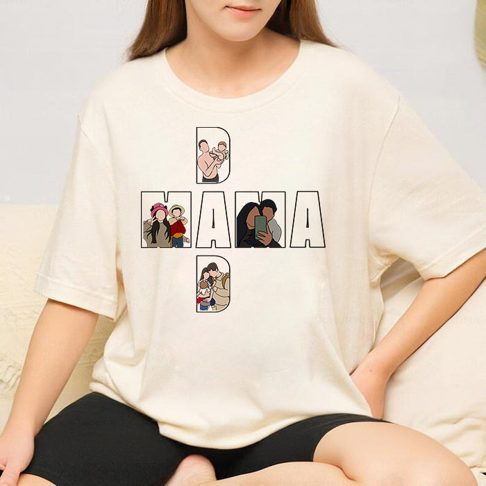 Customized Family Photo Sweatshirts For Dad Or Mom's Father's Day Or Mother's Day Gift