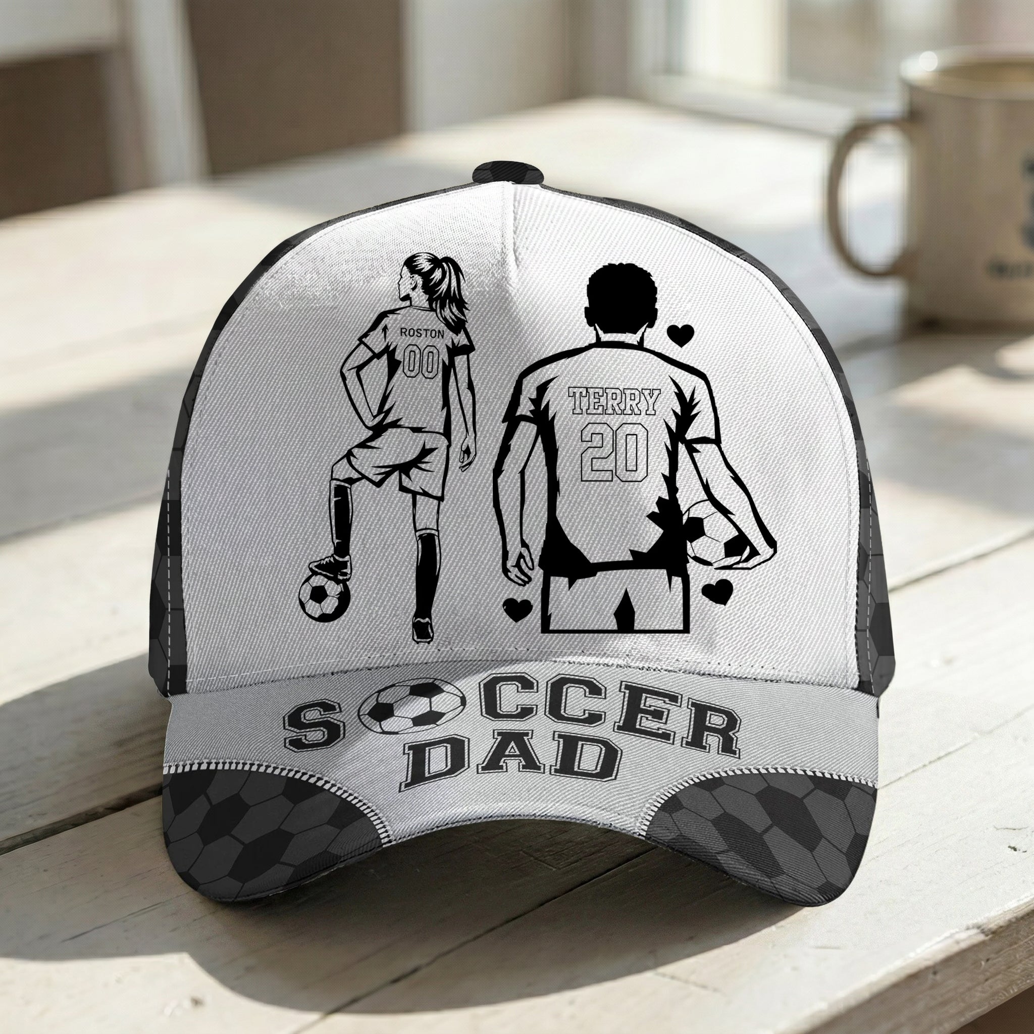 Personalized Soccer Dad Soccer Grandpa Cap | Father’s Day Custom Sport Player Series Gift