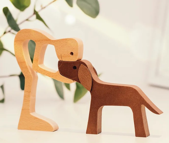 Personalized Custom Wooden Pet Carvings - The Love Between You And Your Pet