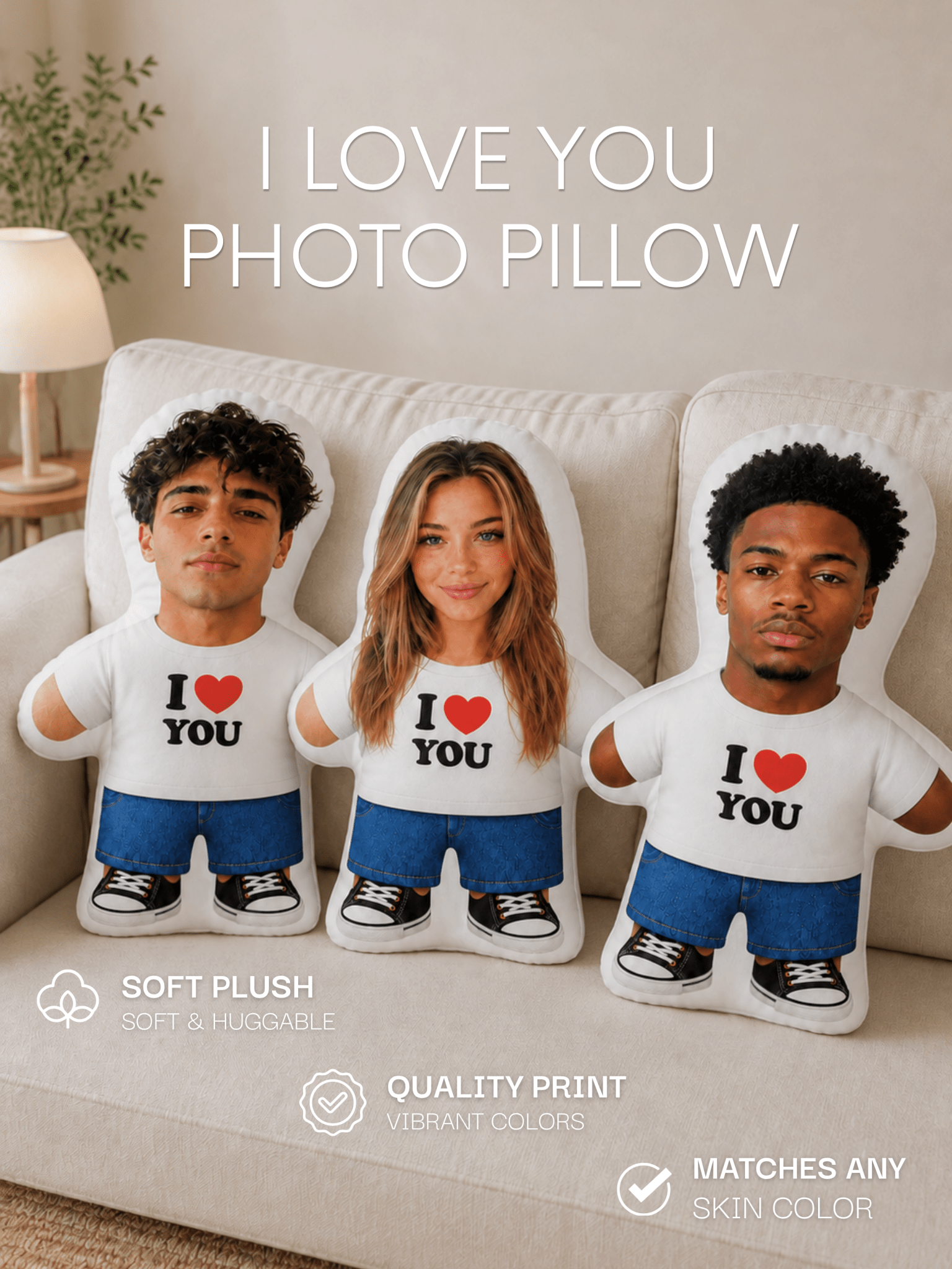 I Love You Photo Pillow