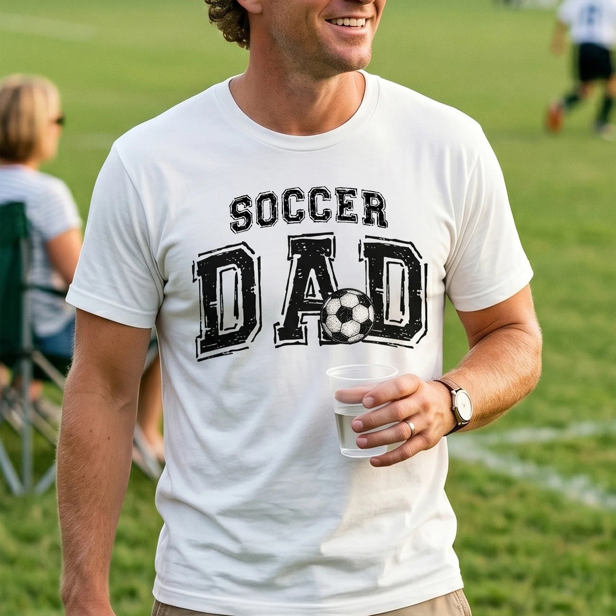 Custom Soccer Dad Shirt Personalized Father's Day Gift for Daddy