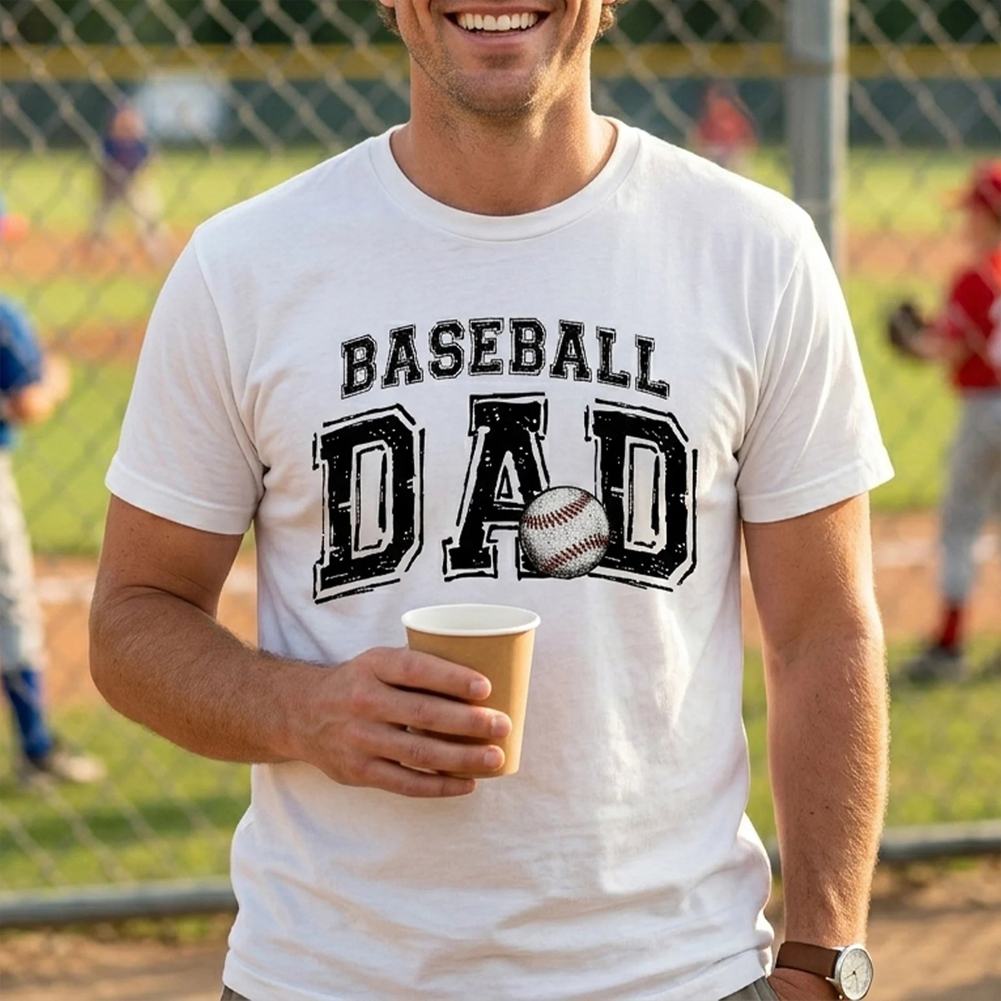 Custom Baseball Dad Shirt Personalized Father's Day Gift for Daddy