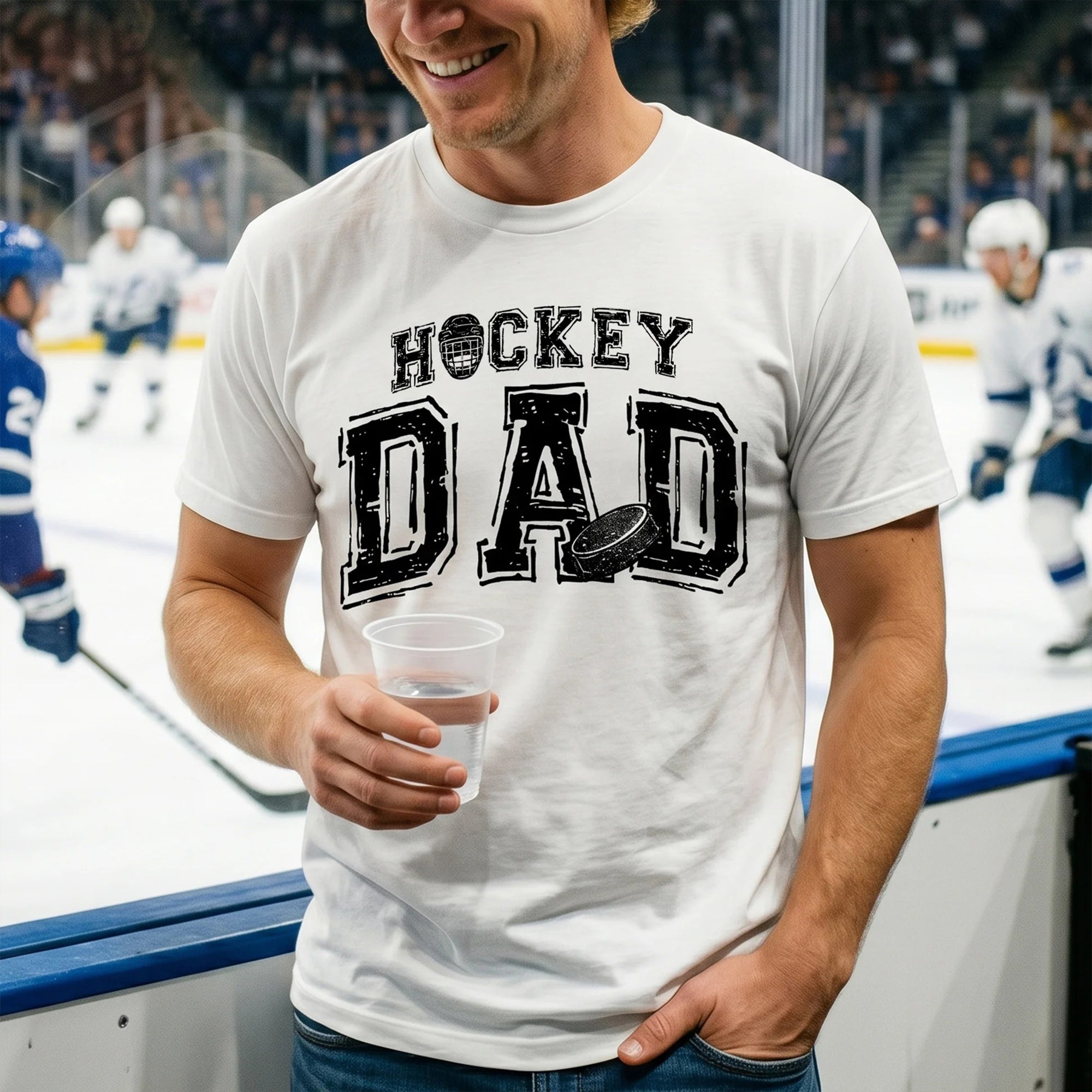 Custom Hockey Dad Shirt Personalized Father's Day Gift for Daddy