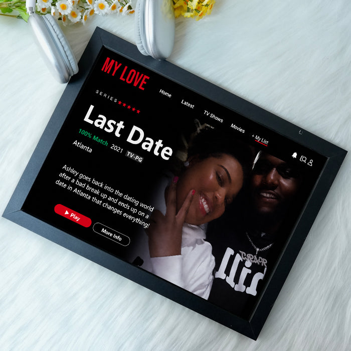 Custom Loveflix Custom Photo Frame – MY LOVE Story, Made Into a Movie