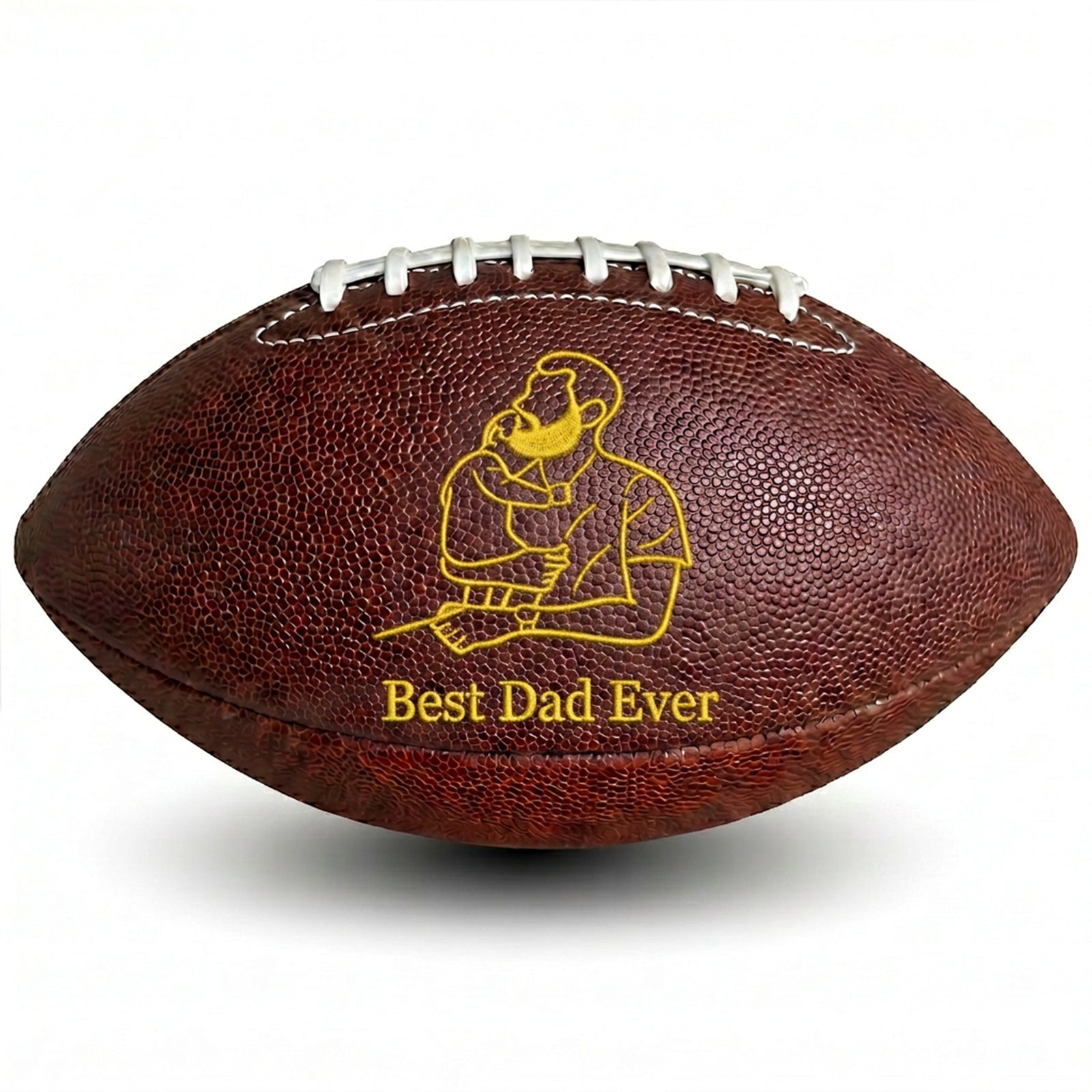Custom Outline Photo Football | Personalized Father's Day Gift for Dad & Coach