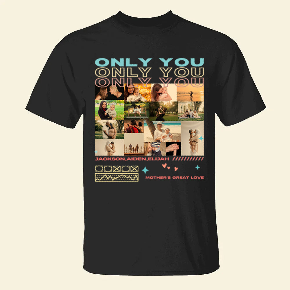 Klamay™ Unique Custom Photo Tee 💗 Crewneck 💗 Hoodie For Mother's Day Gift