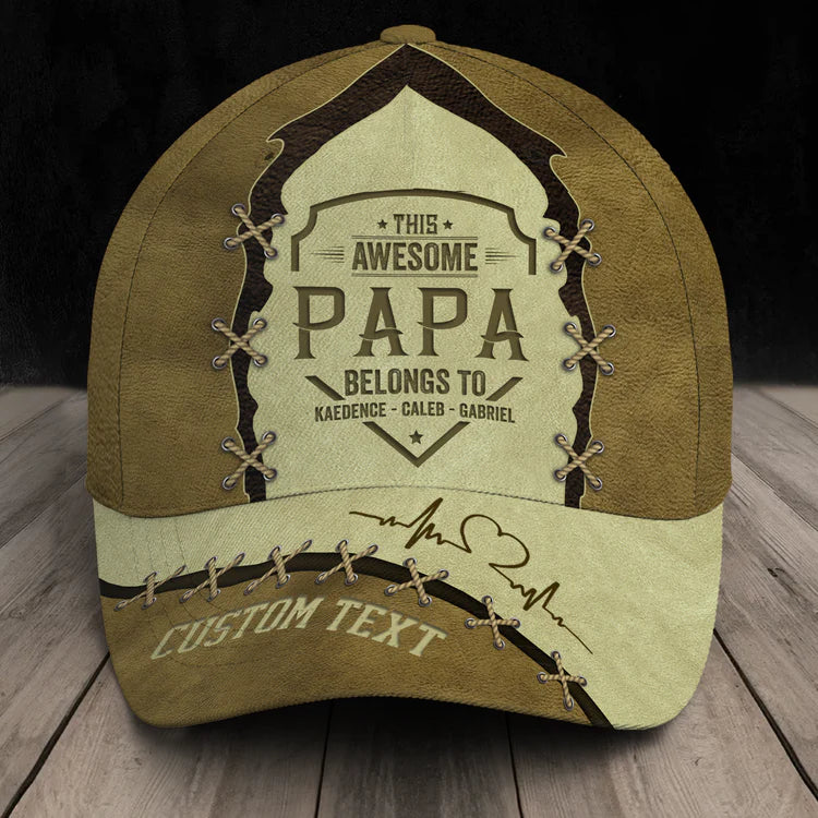 Custom this awesome papa belongs to Classic Cap