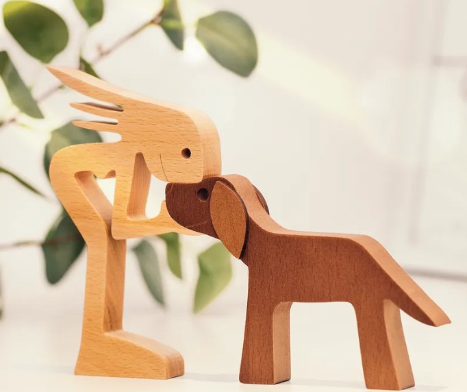 Personalized Custom Wooden Pet Carvings - The Love Between You And Your Pet