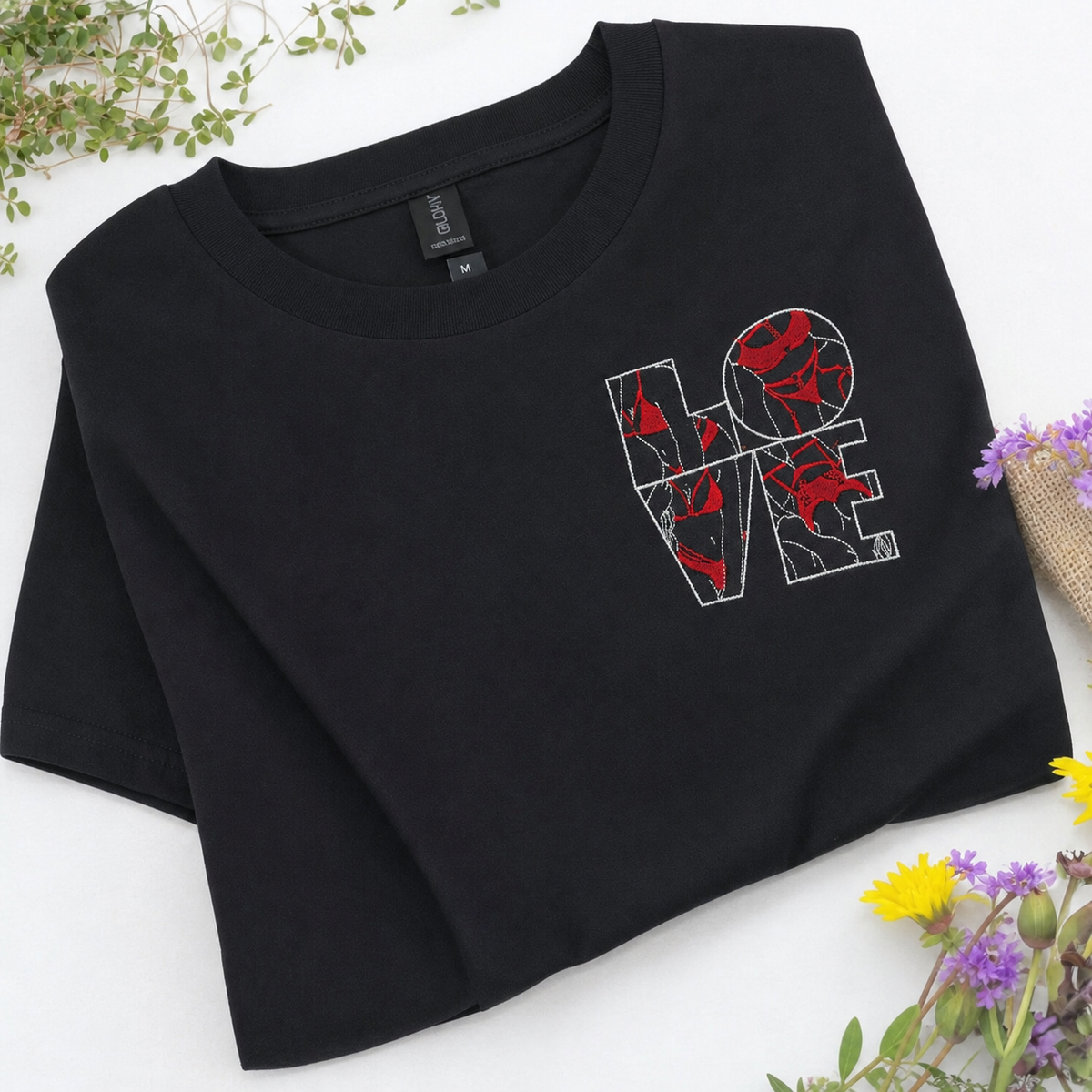 Custom Spicy Boudoir Hoodie — LOVE Letters Embroidered with Couples Photos, Personalized Anniversary Sweatshirt