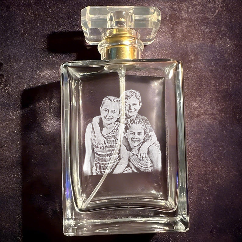 Custom Portrait Refillable Perfume Bottle – Mother's Day Gift