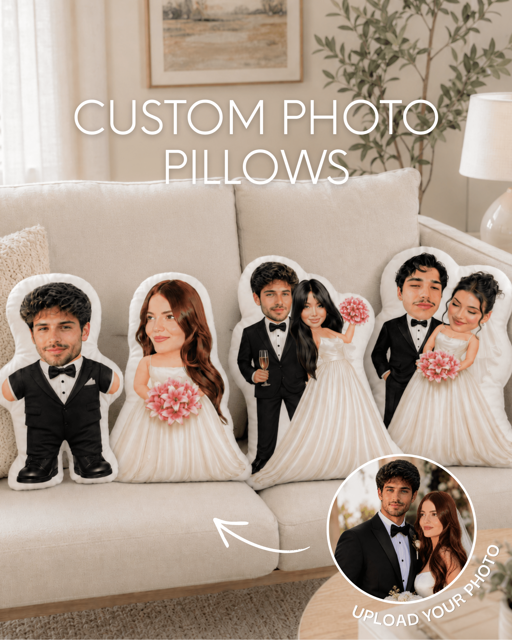 Groom & Bride Pillow