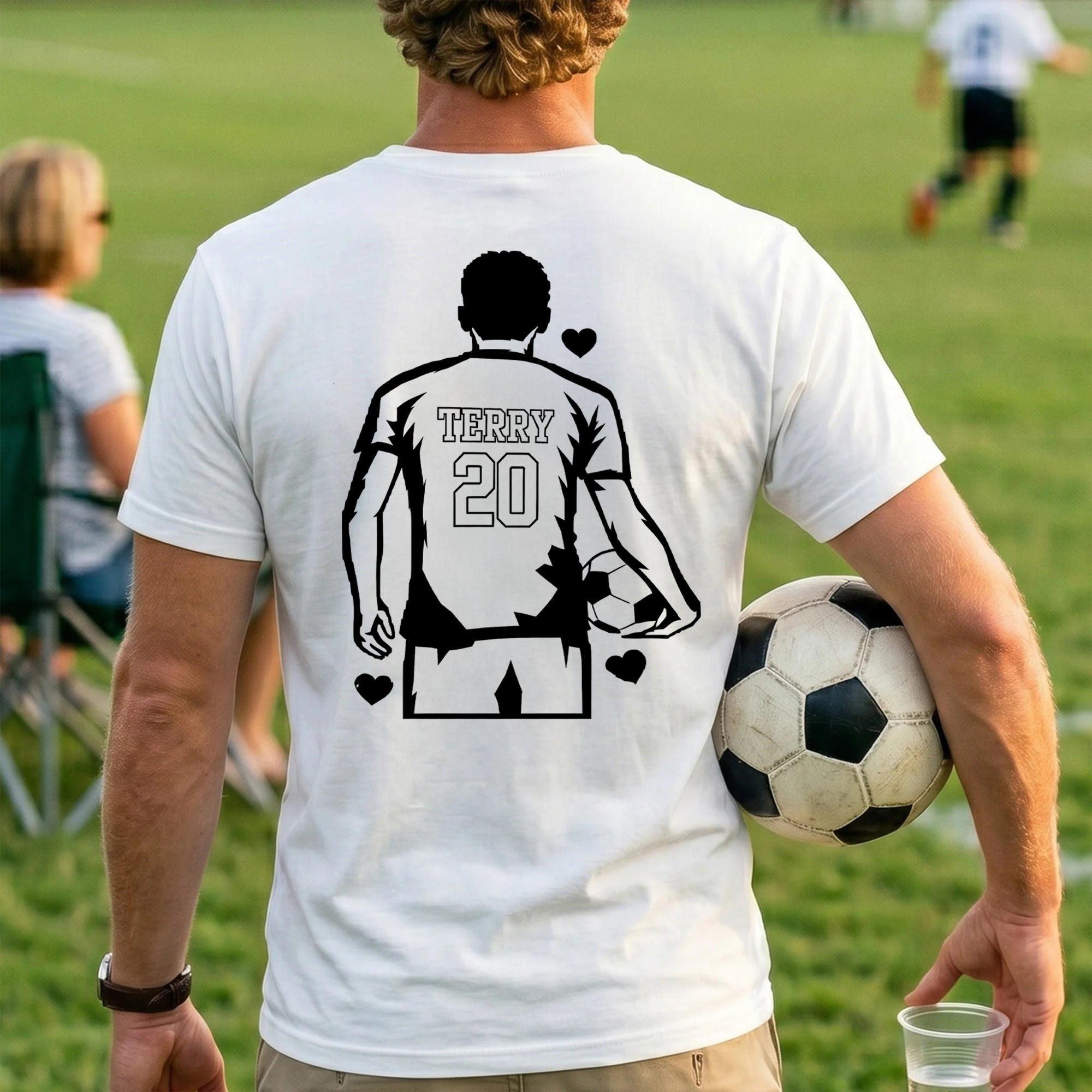 Custom Soccer Dad Shirt Personalized Father's Day Gift for Daddy