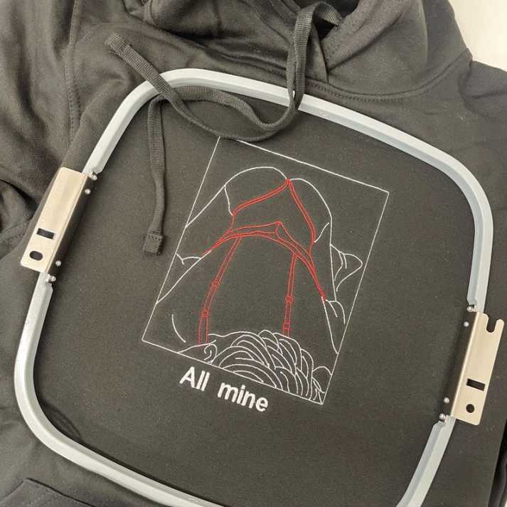 Spicy Custom embroidered Hoodie-Romantic Anniversary Keepsake Gift🍑