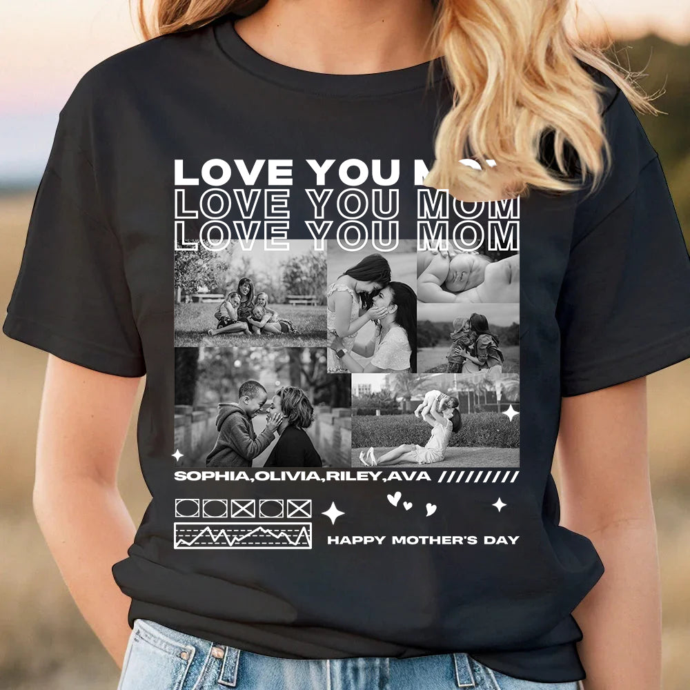 Klamay™ Unique Custom Photo Tee 💗 Crewneck 💗 Hoodie For Mother's Day Gift
