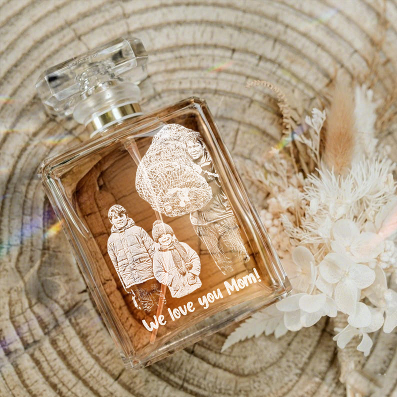 Custom Portrait Refillable Perfume Bottle – Mother's Day Gift