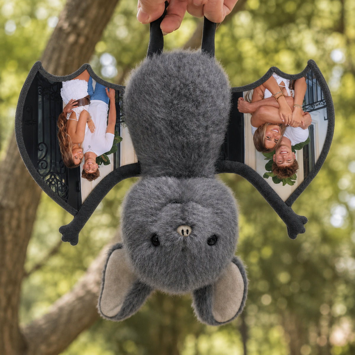 Personalized Photo Bat Plushie Spooky Cute Halloween Couple Keepsake Gift