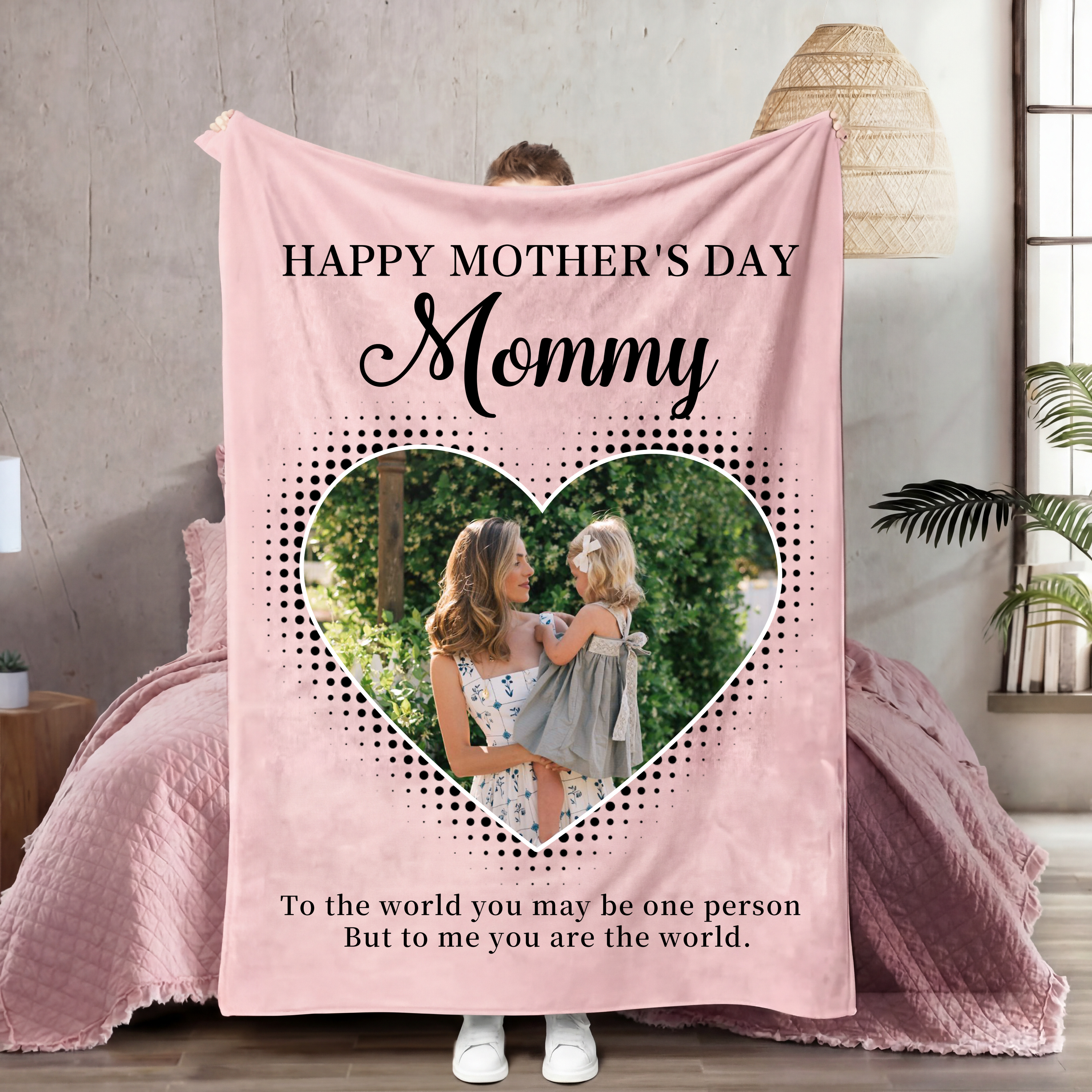 Custom Mommy Love Photo Blanket