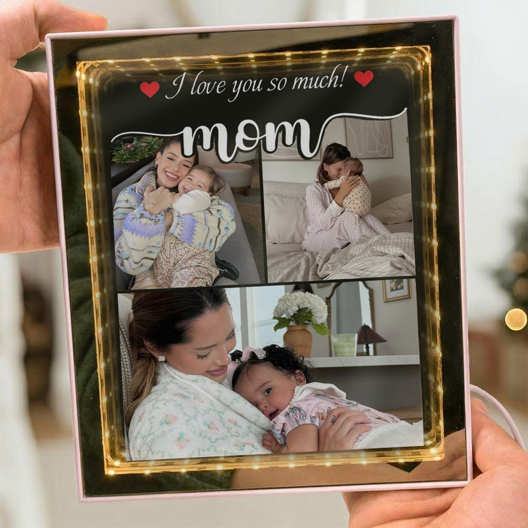 I Love You So Much Mom Custom Night Light Box With Name Mothers Day Gift